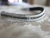 Equiture Browbands Black Diamond and Double Clear Megabling Browband (Curve)